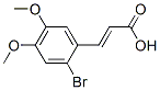 2-Bromo-4,5-dimethoxycinnamic acidStructure,151539-52-5Structure 2-Bromo-4,5-dimethoxycinnamic acid Structure,151539-52-5Structure