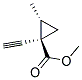 反式-(9ci)-1-乙炔-2-甲基-環(huán)丙烷羧酸甲酯結構式_153943-61-4結構式