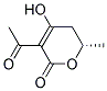 (s)-(9ci)-3-乙?；?5,6-二氫-4-羥基-6-甲基-2H-吡喃-2-酮結(jié)構(gòu)式_154623-26-4結(jié)構(gòu)式