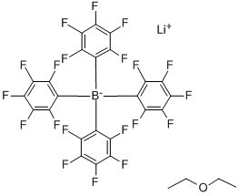 四(五氟苯基)硼化鋰乙醚共聚物結(jié)構(gòu)式_155543-02-5結(jié)構(gòu)式