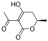 (r)-(9ci)-3-乙?；?5,6-二氫-4-羥基-6-甲基-2H-吡喃-2-酮結(jié)構(gòu)式_155553-70-1結(jié)構(gòu)式