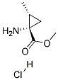 反式-(9ci)-1-氨基-2-甲基環(huán)丙烷羧酸甲酯鹽酸鹽結(jié)構(gòu)式_156258-66-1結(jié)構(gòu)式