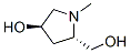 反式-(9ci)-4-羥基-1-甲基-2-吡咯烷甲醇結(jié)構(gòu)式_157087-65-5結(jié)構(gòu)式