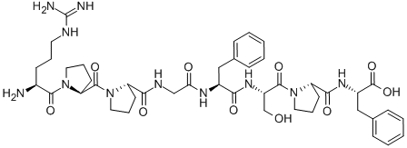 Arg-pro-pro-gly-phe-ser-pro-pheStructure,15958-92-6Structure Arg-pro-pro-gly-phe-ser-pro-phe Structure,15958-92-6Structure