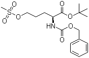 5-[(甲基磺酰)氧]-N-[(苯甲氧基)羰基]-L-正纈氨酸 1,1-二甲酸乙酯結(jié)構(gòu)式_159877-09-5結(jié)構(gòu)式