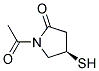 (r)-(9ci)-1-乙?；?4-疏基-2-吡咯烷酮結構式_162753-54-0結構式