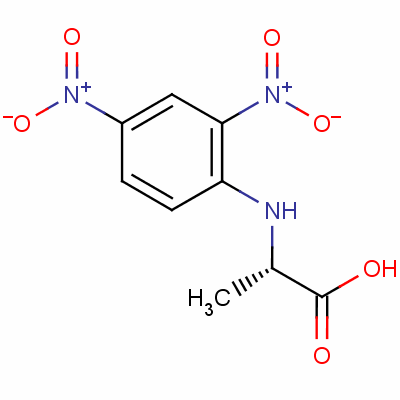 N-(2,4-二硝基苯基)-l-丙氨酸結構式_1655-52-3結構式