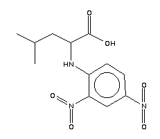 N-(2,4-二硝基苯基)-l-亮氨酸結(jié)構(gòu)式_1655-57-8結(jié)構(gòu)式