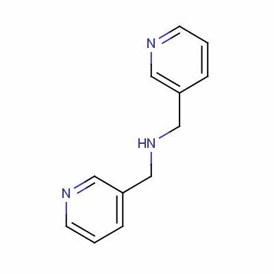 N,N-雙(吡啶-3-甲基)胺結(jié)構(gòu)式_1656-94-6結(jié)構(gòu)式
