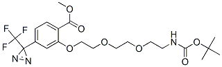 2-[(2,2-二甲基-4-氧代-3,8,11-三氧雜-5-氮雜十三烷-13-基)氧基]-3-[3-(三氟甲基)-3H-二氮雜環(huán)丙烯-3-基]苯甲酸甲酯結構式_165963-73-5結構式