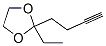 (9ci)-2-(3-丁炔基)-2-乙基-1,3-二氧戊環(huán)結(jié)構(gòu)式_166907-61-5結(jié)構(gòu)式