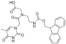 甘氨酸, N-[2-(3,4-二氫-5-甲基-2,4-二氧代-1(2H)-嘧啶基)乙?；鵠-N-[2-[[(9H-芴-9-基甲氧基)羰基]氨基]乙基]-結構式_169396-92-3結構式