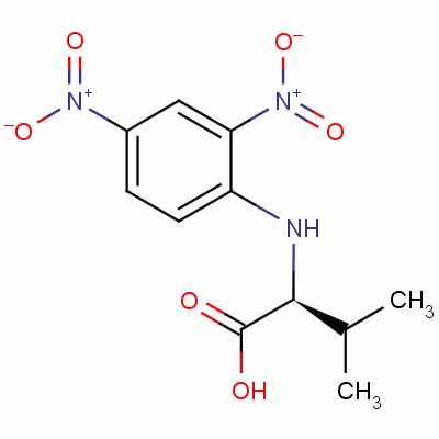 N-(2,4-二硝基苯基)-l-纈氨酸結(jié)構(gòu)式_1694-97-9結(jié)構(gòu)式