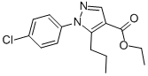 Ethyl1-(4-chlorophenyl)-5-propyl-1h-pyrazole-4-carboxylateStructure,175137-16-3Structure Ethyl1-(4-chlorophenyl)-5-propyl-1h-pyrazole-4-carboxylate Structure,175137-16-3Structure