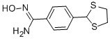 4-(1,3-Dithiolan-2-yl)-n-hydroxy-benzenecarboximidamideStructure,175204-51-0Structure 4-(1,3-Dithiolan-2-yl)-n-hydroxy-benzenecarboximidamide Structure,175204-51-0Structure