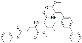 (r)-(9ci)-3-[1,1-聯(lián)苯]-4-基-n-[n-[1-(甲氧基羰基)-4-氧代-4-(苯基氨基)丁基]-l-亮氨酰]-L-丙氨酸甲酯結(jié)構(gòu)式_175522-22-2結(jié)構(gòu)式