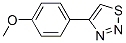 4-(4-Methoxyphenyl)-1,2,3-thiadiazoleStructure,18212-22-1Structure 4-(4-Methoxyphenyl)-1,2,3-thiadiazole Structure,18212-22-1Structure