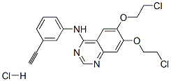 6,7-Bis(2-chloroethoxy)-n-(3-ethynylphenyl)-4-quinazolinamine hydrochloride Structure,183320-00-5Structure
