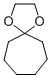 Cycloheptanone ethylene ketalStructure,184-26-9Structure Cycloheptanone ethylene ketal Structure,184-26-9Structure