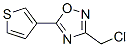 3-(Chloromethyl)-5-(3-thienyl)-1,2,4-oxadiazoleStructure,184970-24-9Structure 3-(Chloromethyl)-5-(3-thienyl)-1,2,4-oxadiazole Structure,184970-24-9Structure