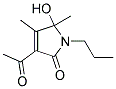 (9ci)-3-乙?；?1,5-二氫-5-羥基-4,5-二甲基-1-丙基-2H-吡咯-2-酮結構式_186379-46-4結構式