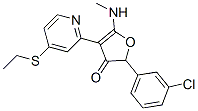 2-(3-氯苯基)-4-[4-(乙基硫代)-2-吡啶]-5-(甲基氨基)-3(2H)-呋喃酮結(jié)構(gòu)式_187592-24-1結(jié)構(gòu)式