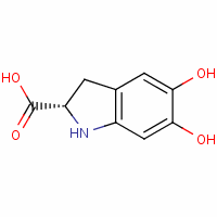(2S)-5,6-Dihydroxy-2,3-Dihydro-1H-Indole-2-Carboxylic AcidStructure,18766-67-1Structure (2S)-5,6-Dihydroxy-2,3-Dihydro-1H-Indole-2-Carboxylic Acid Structure,18766-67-1Structure