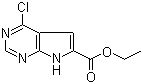 1H-Pyrrolo[2,3-d]pyrimidine-6-carboxylic acid, 4-chloro-, ethyl ester Structure,187725-00-4Structure