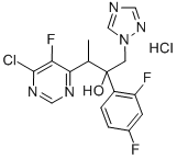 3-(6-Chloro-5-fluoropyrimidin-4-yl)-2-(2,4-difluorophenyl)-1-(1h-1,2,4-triazol-1-yl)butan-2-ol hydrochlorideStructure,188416-20-8Structure 3-(6-Chloro-5-fluoropyrimidin-4-yl)-2-(2,4-difluorophenyl)-1-(1h-1,2,4-triazol-1-yl)butan-2-ol hydrochloride Structure,188416-20-8Structure