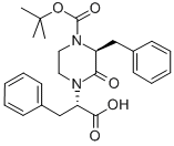(2S,3s)-2-(4-boc-3-benzyl-2-oxo-piperazin-1-yl)-3-phenyl-propionicacidStructure,193091-13-3Structure (2S,3s)-2-(4-boc-3-benzyl-2-oxo-piperazin-1-yl)-3-phenyl-propionicacid Structure,193091-13-3Structure