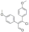 3-Chloro-2,3-bis(4-methoxyphenyl)acrylaldehydeStructure,19881-70-0Structure 3-Chloro-2,3-bis(4-methoxyphenyl)acrylaldehyde Structure,19881-70-0Structure