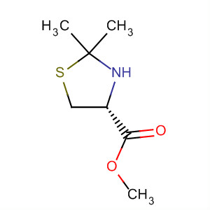 L-2,2-二甲基噻唑烷-4-羧酸甲酯結(jié)構(gòu)式_19907-59-6結(jié)構(gòu)式