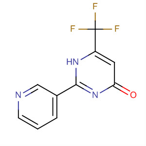 4(3H)-pyrimidinone, 2-(3-pyridinyl)-6-(trifluoromethyl)-Structure,204394-59-2Structure 4(3H)-pyrimidinone, 2-(3-pyridinyl)-6-(trifluoromethyl)- Structure,204394-59-2Structure