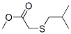 (Isobutylthio)acetic acid methyl esterStructure,20600-66-2Structure (Isobutylthio)acetic acid methyl ester Structure,20600-66-2Structure
