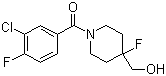 N-(3-氯-4-氟苯甲?；?-4-氟-4-n-(3-氯-4-氟苯甲?；?-4-氟-4-羥基甲基哌啶結(jié)構(gòu)式_208111-36-8結(jié)構(gòu)式