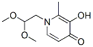 (9ci)-1-(2,2-二甲氧基乙基)-3-羥基-2-甲基-4(1H)-吡啶酮結(jié)構(gòu)式_213026-86-9結(jié)構(gòu)式