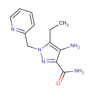 4-Amino-5-ethyl-1-(pyridin-2-ylmethyl)-1h-pyrazole-3-carboxamideStructure,215299-75-5Structure 4-Amino-5-ethyl-1-(pyridin-2-ylmethyl)-1h-pyrazole-3-carboxamide Structure,215299-75-5Structure