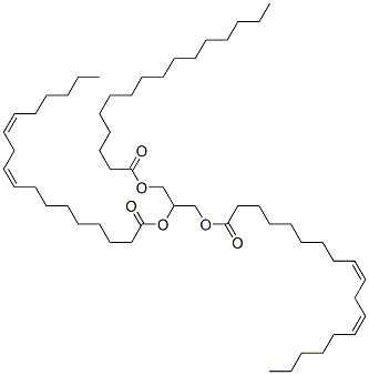 1,2-Dilinoleoyl-3-palmitoyl-rac-glycerolStructure,2190-15-0Structure 1,2-Dilinoleoyl-3-palmitoyl-rac-glycerol Structure,2190-15-0Structure