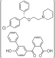 左旋氯哌斯汀芬地柞酸鹽結(jié)構(gòu)式_220329-19-1結(jié)構(gòu)式