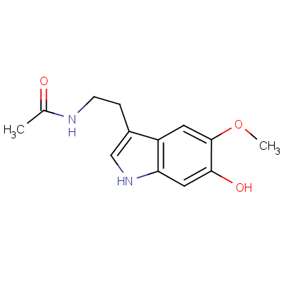 6-羥基褪黑素結構式_2208-41-5結構式