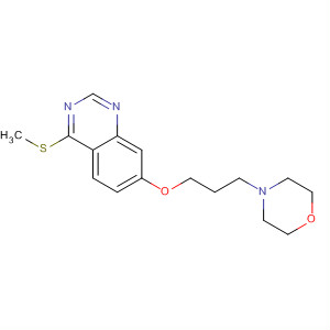 4-Methylsulphanyl-7-(3-morpholinopropoxy)quinazolineStructure,220896-09-3Structure 4-Methylsulphanyl-7-(3-morpholinopropoxy)quinazoline Structure,220896-09-3Structure