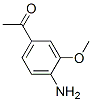 Ethanone, 1-(4-amino-3-methoxyphenyl)-Structure,22106-40-7Structure Ethanone, 1-(4-amino-3-methoxyphenyl)- Structure,22106-40-7Structure