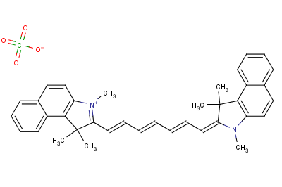 1,1’,3,3,3’,3’-Hexamethyl-4,4’,5,5’-di-benzo-2,2’-indotricarbocyanine perchlorateStructure,23178-67-8Structure 1,1’,3,3,3’,3’-Hexamethyl-4,4’,5,5’-di-benzo-2,2’-indotricarbocyanine perchlorate Structure,23178-67-8Structure
