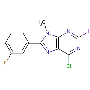 6-Chloro-8-(3-fluorophenyl)-2-iodo-9-methyl-9h-purineStructure,232254-97-6Structure 6-Chloro-8-(3-fluorophenyl)-2-iodo-9-methyl-9h-purine Structure,232254-97-6Structure