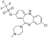 Methanesulfonic acid, 1,1,1-trifluoro-, 8-chloro-11-(4-methyl-1-piperazinyl)-5H-dibenzo[b,e][1,4]diazepin-2-yl ester Structure,234113-94-1Structure