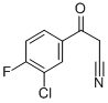 (3-Chloro-4-fluorobenzoyl)acetonitrileStructure,267880-79-5Structure (3-Chloro-4-fluorobenzoyl)acetonitrile Structure,267880-79-5Structure