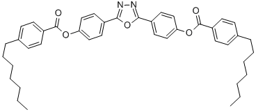 Benzoic acid, 4-heptyl-, 1,3,4-oxadiazole-2,5-diyldi-4,1-phenylene esterStructure,279675-92-2Structure Benzoic acid, 4-heptyl-, 1,3,4-oxadiazole-2,5-diyldi-4,1-phenylene ester Structure,279675-92-2Structure