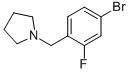 1-(4-Bromo-2-fluorobenzyl)pyrrolidineStructure,283173-83-1Structure 1-(4-Bromo-2-fluorobenzyl)pyrrolidine Structure,283173-83-1Structure