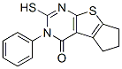 3-苯基-2-磺?；?3,5,6,7-四氫-4h-環(huán)戊基[4,5]噻吩并[2,3-d]嘧啶-4-酮結(jié)構(gòu)式_300557-77-1結(jié)構(gòu)式