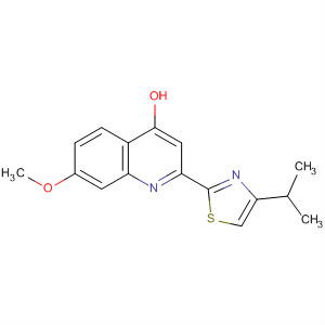 2-(4-Isopropyl-1,3-thiazol-2-yl)-7-methoxyquinolin-4-olStructure,300831-08-7Structure 2-(4-Isopropyl-1,3-thiazol-2-yl)-7-methoxyquinolin-4-ol Structure,300831-08-7Structure